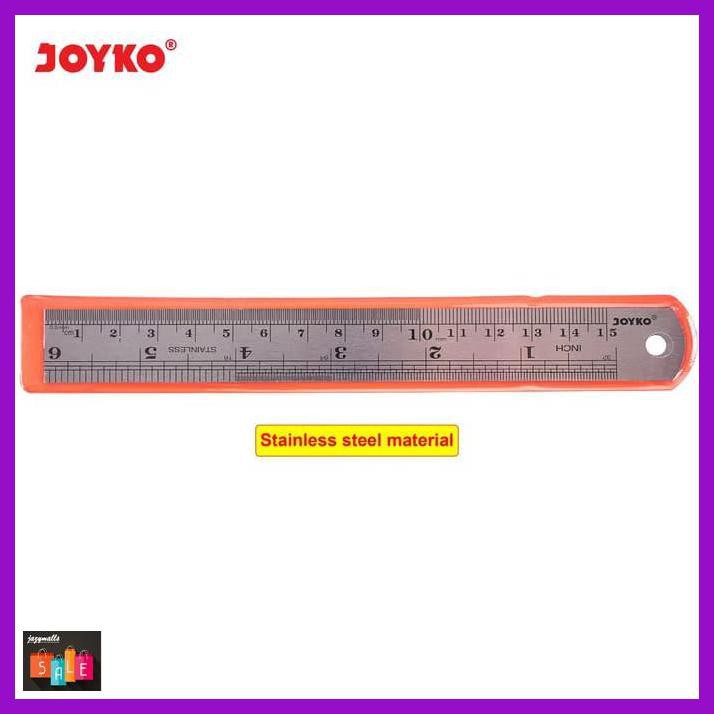 

Silutala- Stainless Steel Ruler Penggaris Besi Joyko Rl-St15 15 Cm -Ori.