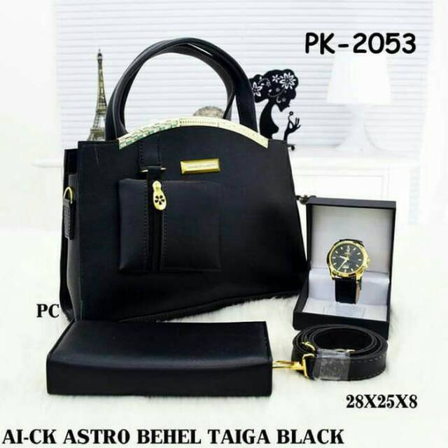 Tas CK behel dompet hitam / tas paketan / tas murah / tas wanita