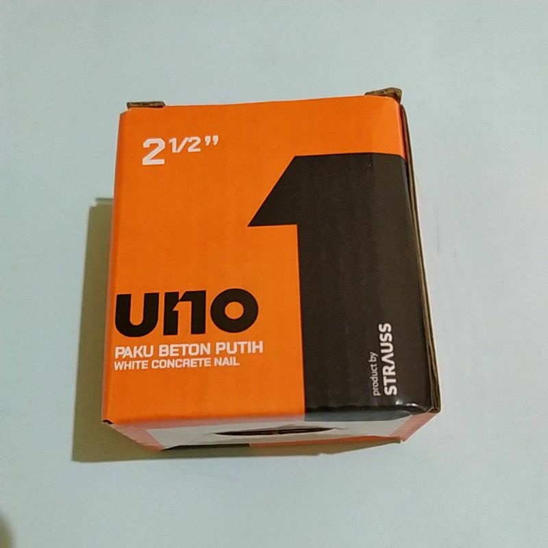 Paku Beton Putih UNO  1inchi. 11/2 inchi. 11/4 inchi. 2 inchi. 21/2 inchi. 3 inchi. 4 inchi. 5 inchi harga 1 kotak