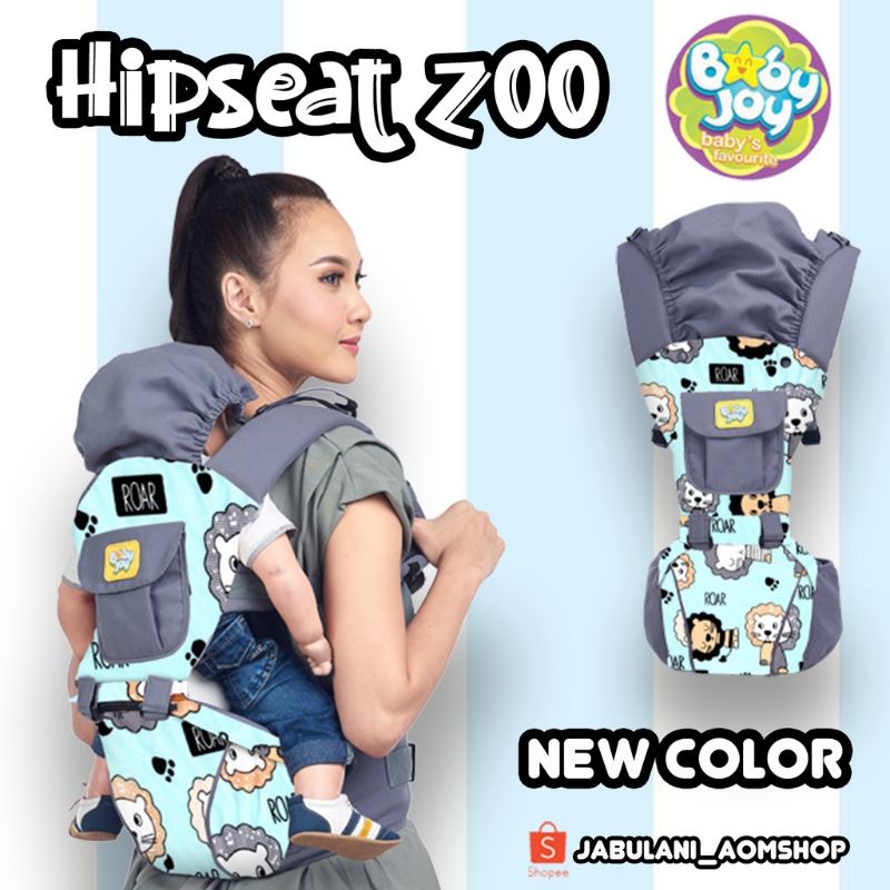 Baby Joy Gendongan Hipseat Print Zoo Dino Series dan Pinguin Series| Baby Joy Gendongan Bayi Depan Print Zoo dan Pinguin