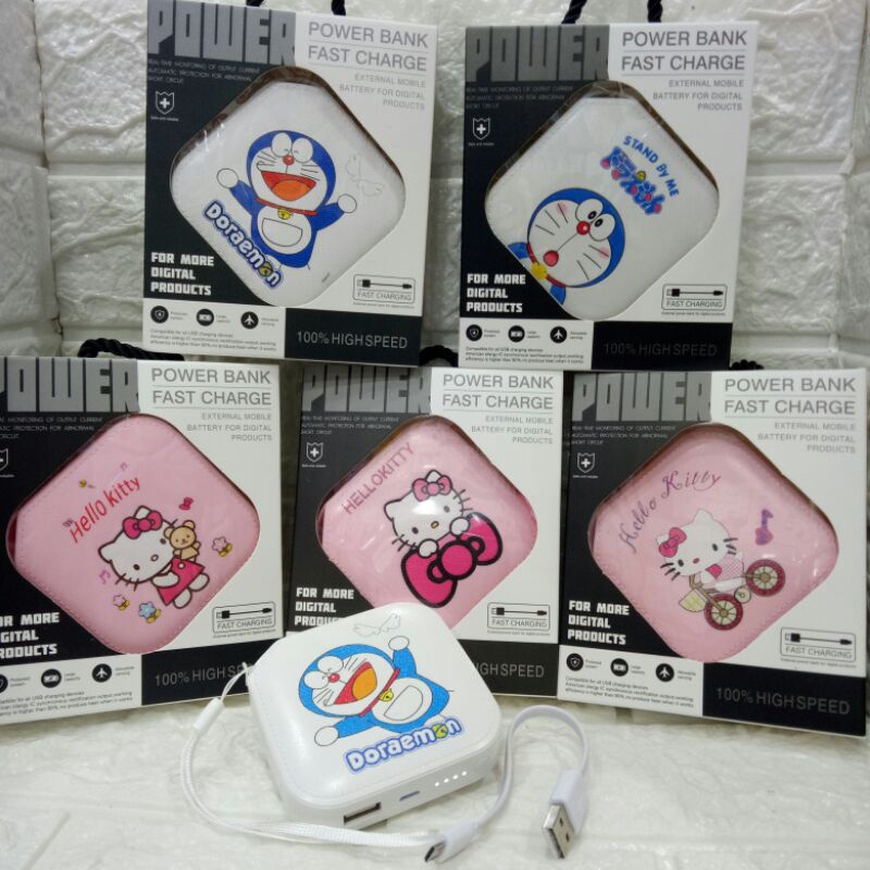 Powerbank Motif Karakter Lucu