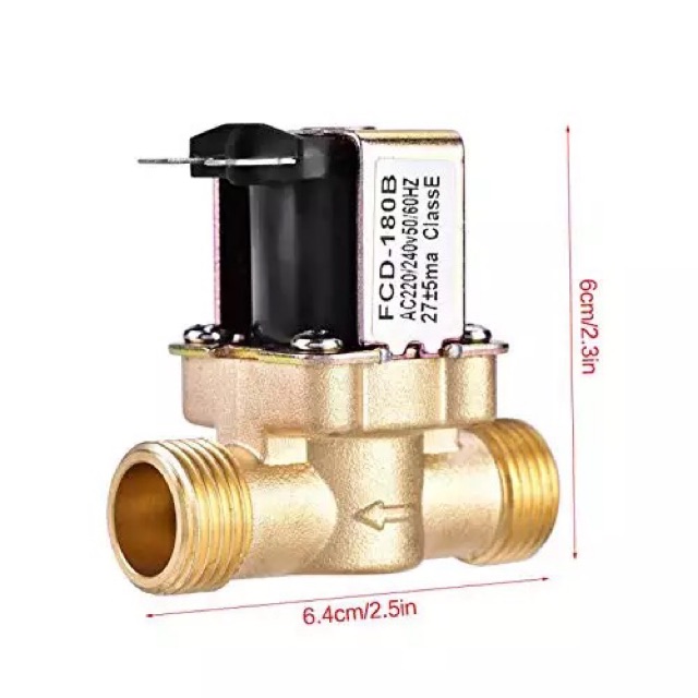 Solenoid valve N/C 220v G1/2'' Water Air Inlet Flow Switch pemanas air valve