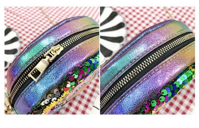 (lolipop)TAS SELEMPANG ANAK LOL BULAT LED SEQUIN / SLING BAG ANAK LOL LED / TAS ANAK