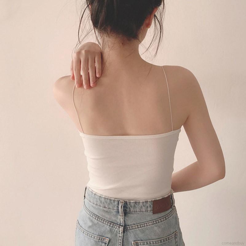 Tank Top Bra / Inner Kaos Tangtop Korean Tanktop Polos Elastis-5