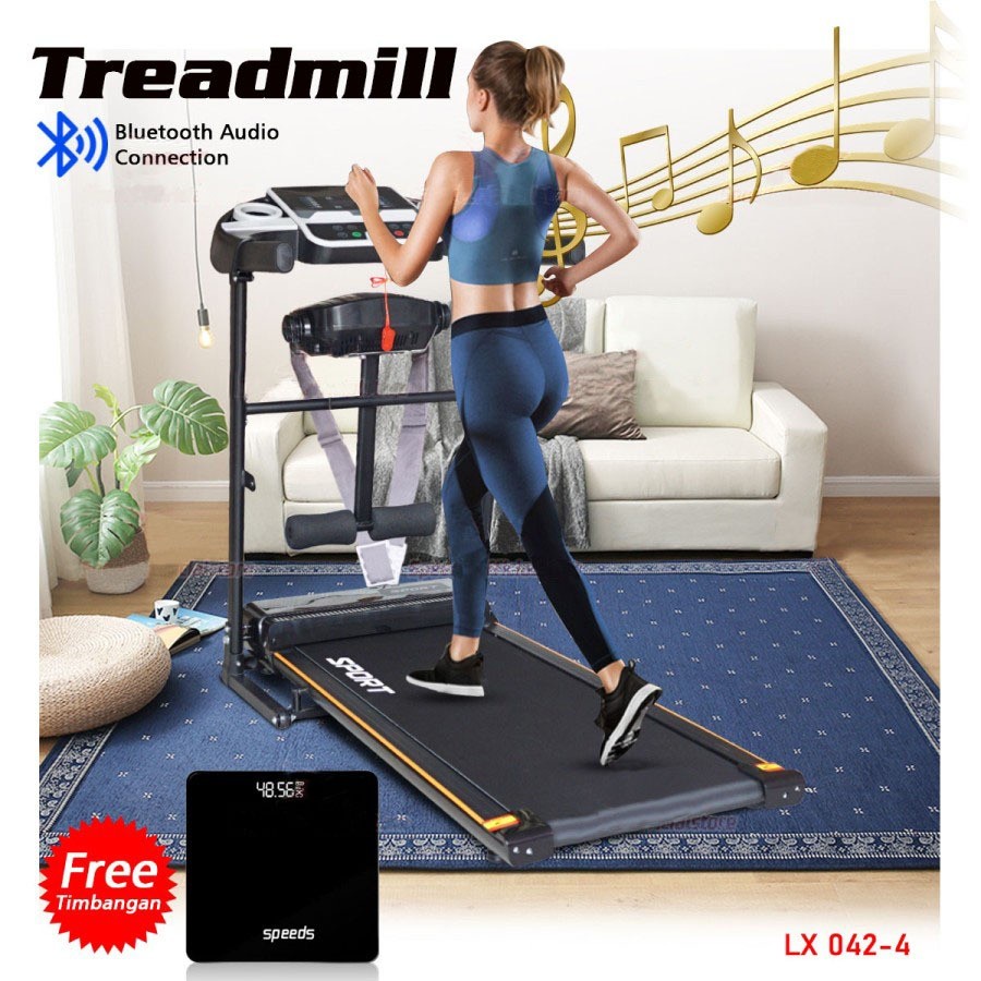 Treadmill Elektrik Tredmil Listrik 2.0 Mesin Jalan Lari Cardio 4in1