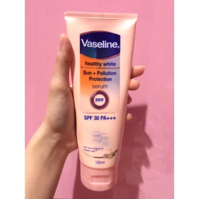 Vaseline Healthy Bright Sun + Pollution Protection Serum SPF 30 PA+++ 180ml