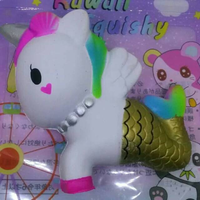 Mainan Squisi Squishy Putri Duyung Unicorn Lucu Koleksi Kado Anak Keren Paling Menarik