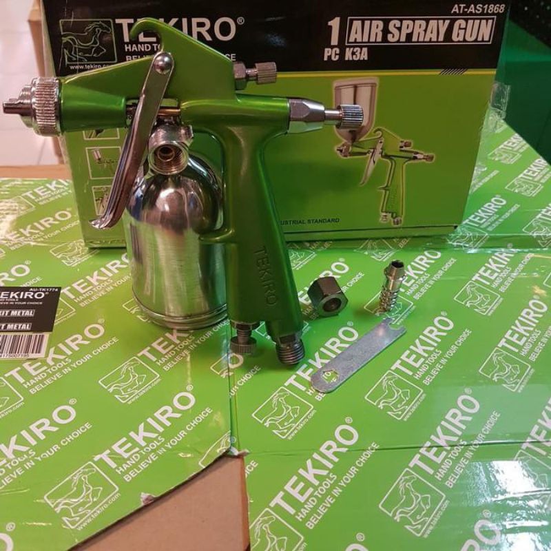 Spray gun K3A tekiro 125 ml alat semprotan cat tabung atas air spray gun spray gun tekiro alat cat a