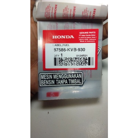 Stiker label beat esp scoopy esp new vario 150 esp vario 125