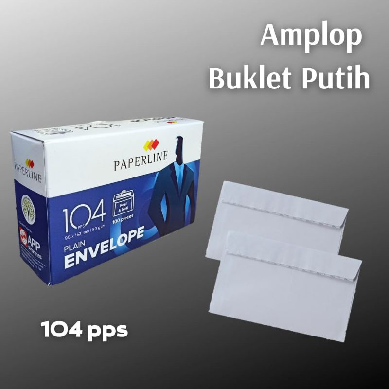 

Amplop Putih 104 PPS isi 100