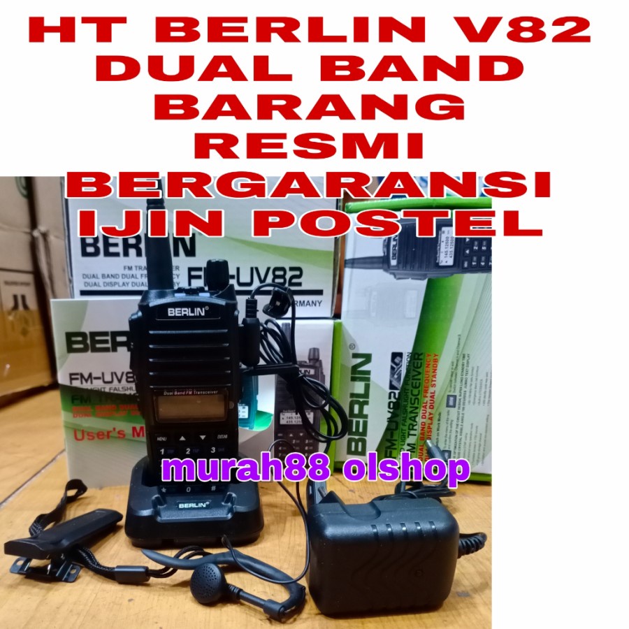 handy talky Ht berlin fm- uv82 fm uv82 dual band uhf dan vhf original