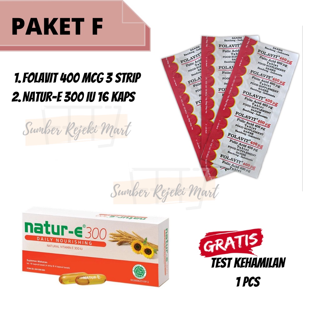 Paket F // Folavit, Natur e 300, GRATIS Tespek 1 Pcs // Paket Promil