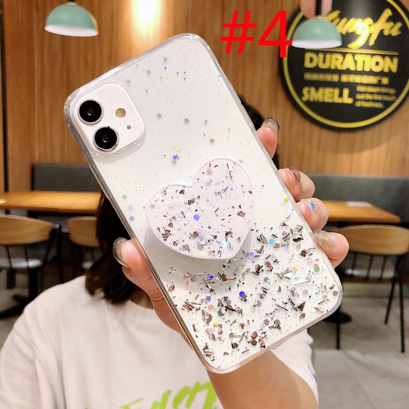 Love Popsocket Case Xiaomi Redmi 8 Note 7 8 Pro 9 Glitter Casing SAMSUNG A11 A20S A50 A30S A50S A51 Factory Price