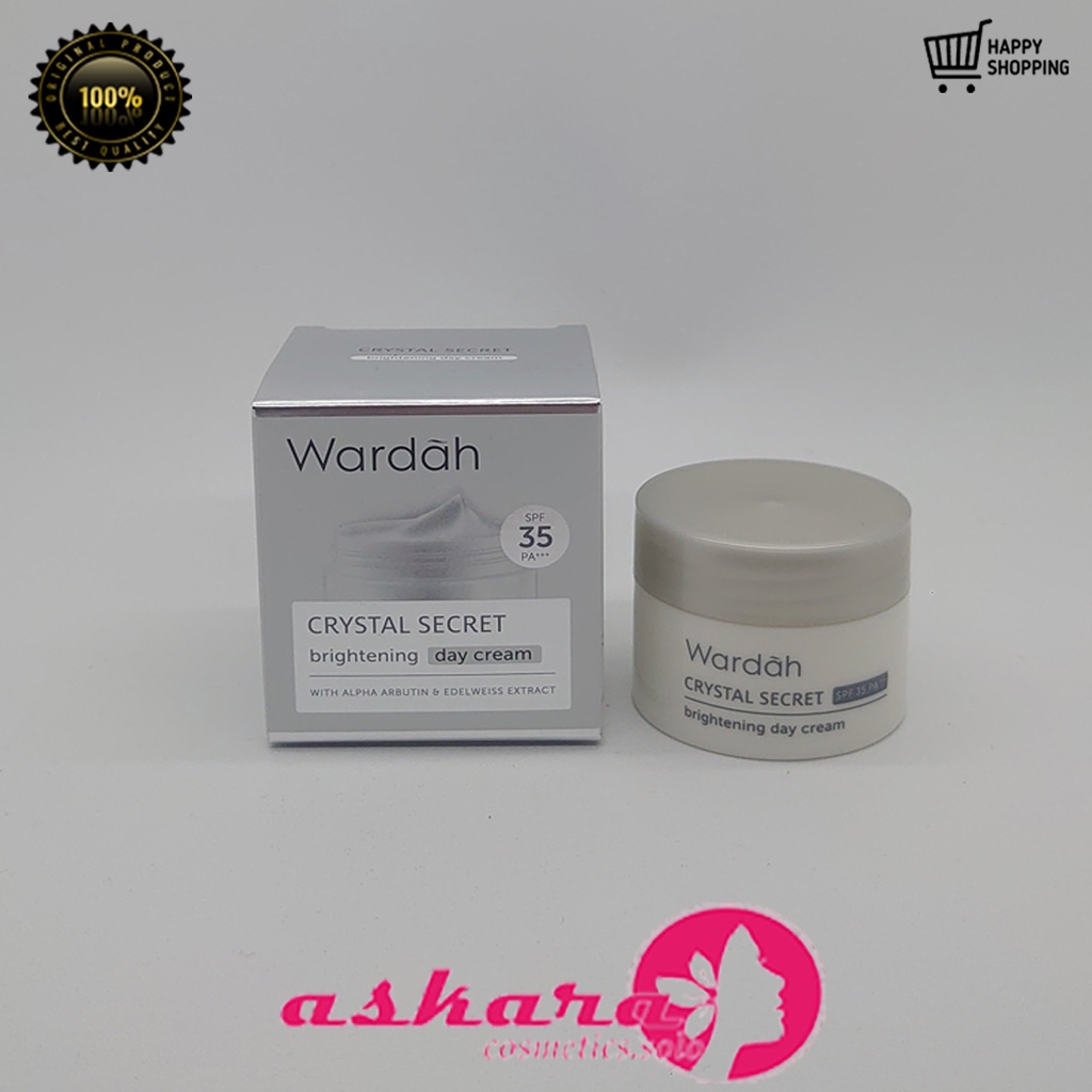 Wardah Crystal Secret Day Cream 9 ml / Wardah Crystal Secret Brightening Day Cream / Wardah Crystal Secret Series