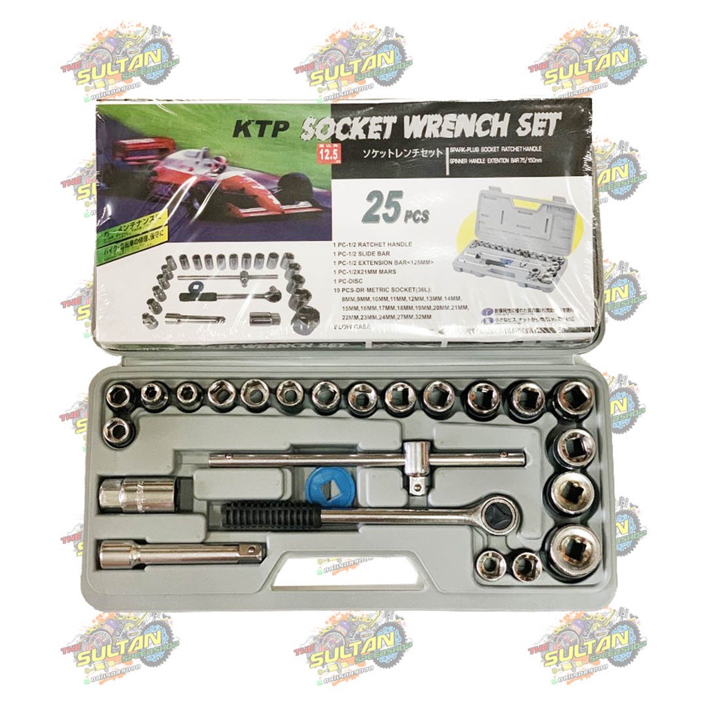 KUNCI SOK SET / SOCKET WRENCH SET 25 PCS KTP