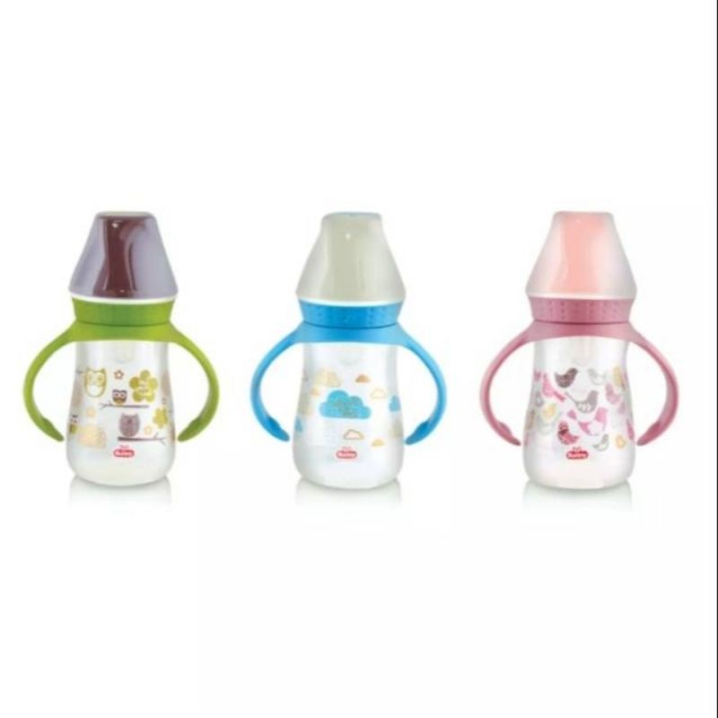 Lusty Bunny Gigl Regular Bottle Botol Susu Handle With Overmolded Hood 250ml/ 125ml