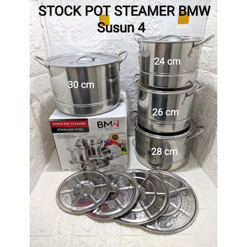Set Panci kukus susun 4 BMW