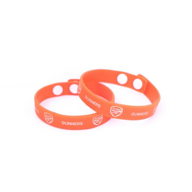 Arsenal - Gelang Kancing | Gelang Karet Silicone | Gelang Fashion | Wristband | Bracelet