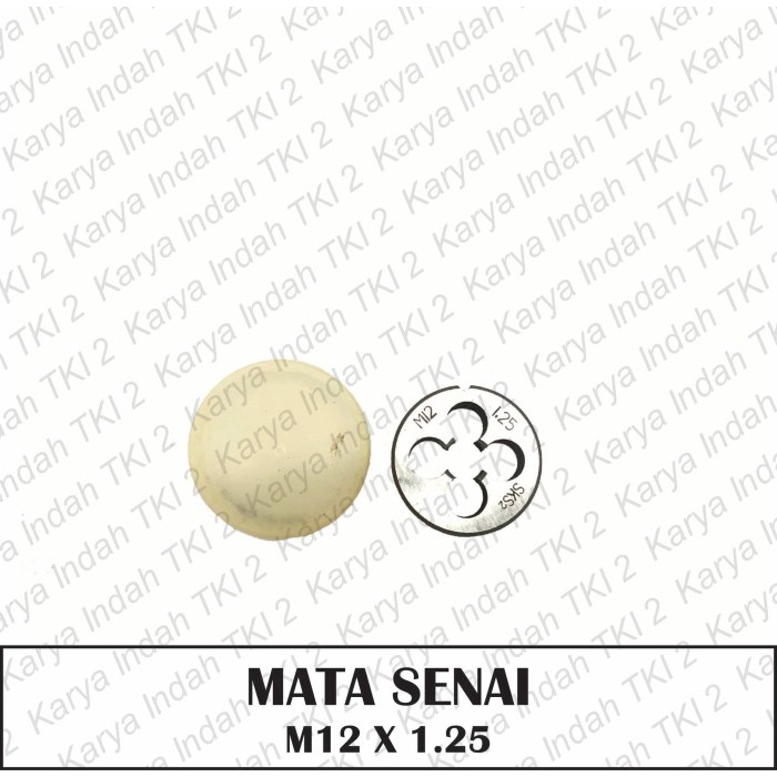 We30W1 Mata Senai M12 X 1.25 Drat Luar Baut Mata Snei Snai Dies Head M12X1.25 Dw3W0E2