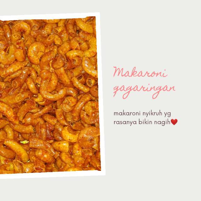 

MAKARONI CIKRUH PEDAS GAGARINGAN 1KG cemilan enak pedas asin murah