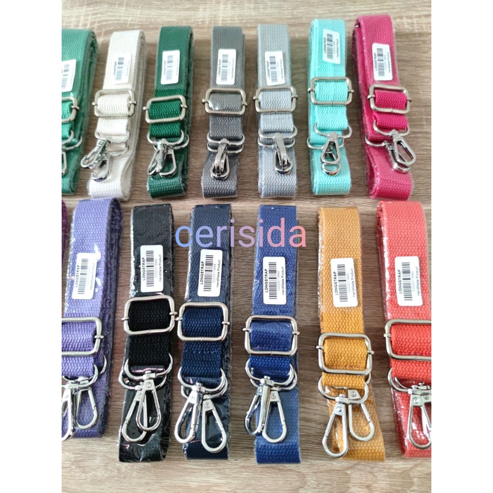 LONGSTRAP/TALI /TALI TAS SLEMPANG KANVAS /CANDY SLING 2,5 CM /TERLARIS JAWA TIMUR