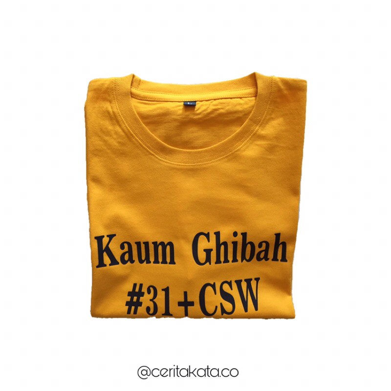 Kaos kaum ghibah custom