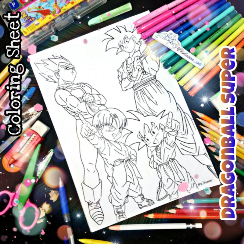 

Kertas Mewarnai Anime/ Coloring Sheet Anime Dragonball Super