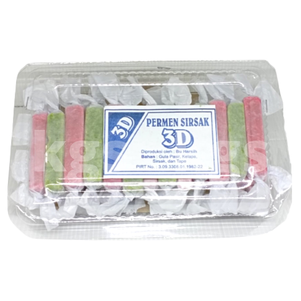 

Permen Tape Sirsak Merk 3D 250g Manis Legit Oleh-Oleh Khas Solo