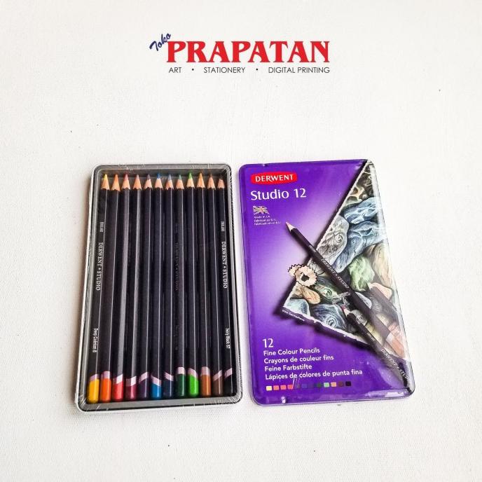 

PENSIL WARNA DERWENT STUDIO 12 WARNA