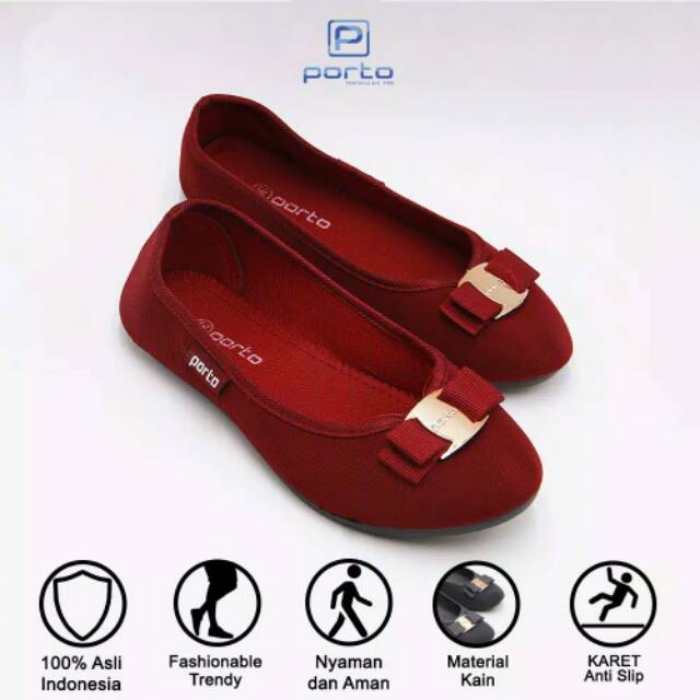 Flatshoes karet 36-40 Porto