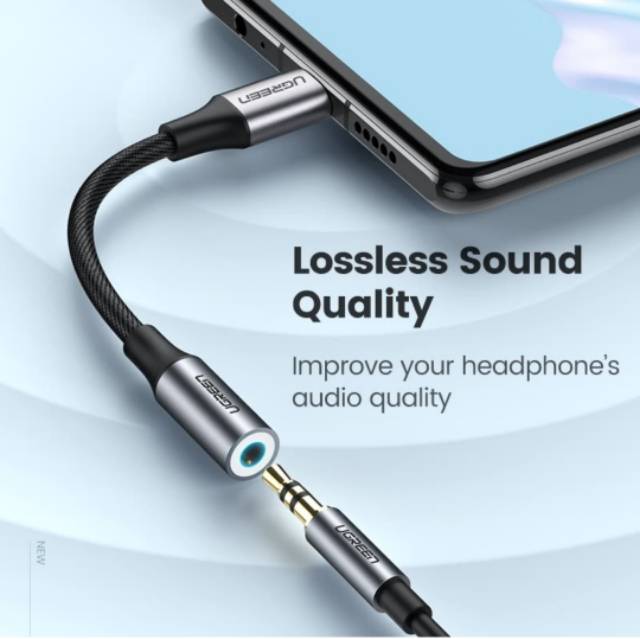 Ugreen Adapter USB Type C to 3.5mm Jack Earphone Cable Audio