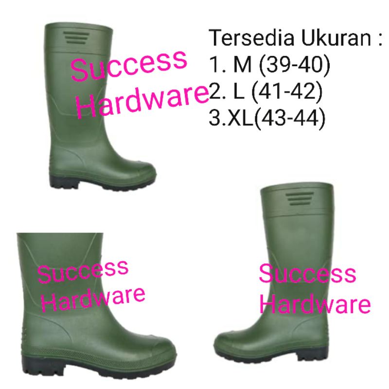 SAFETY BOOTS KRISBOW SEPATU BOOT PENGAMAN - HIJAU