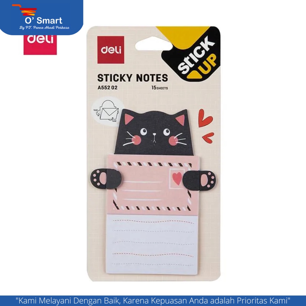 

DELI Memo tempel Fancy Sticky Notes 15sheets EA55202