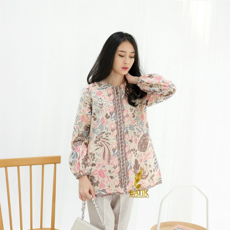 BATIK PRABUSENO BLOUSE WARDANI BATIK WANITA PRABUSENO / ATASAN WANITA / BLOUSE WANITA / TUNIK WANITA