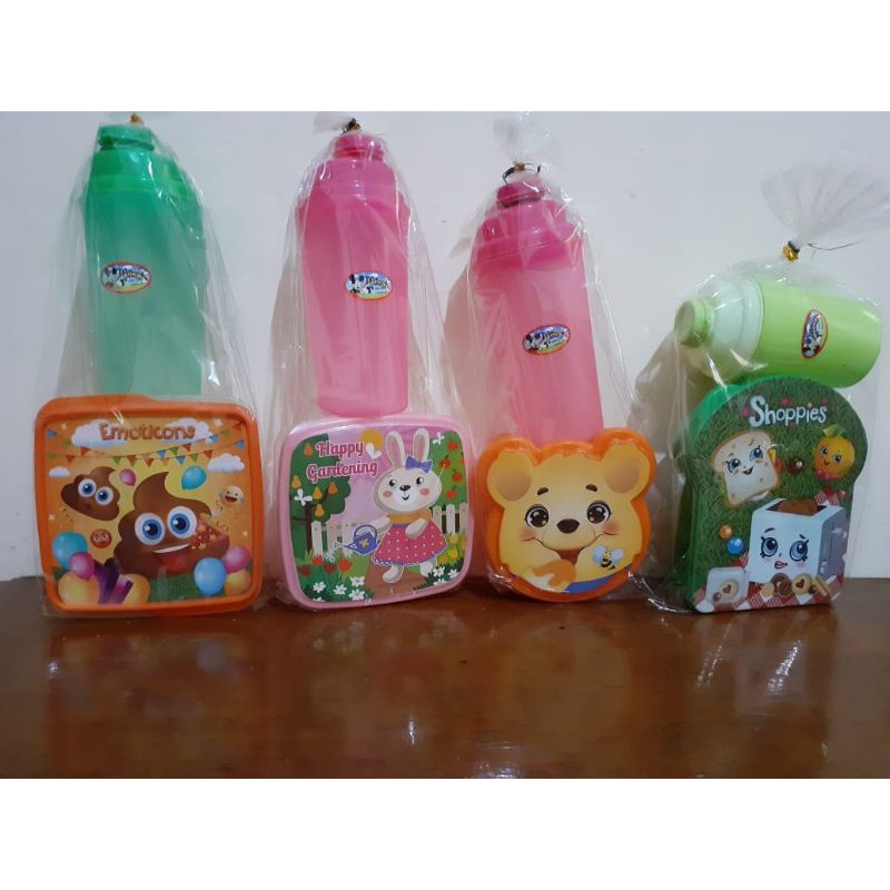 lunch box anak + botol lucu