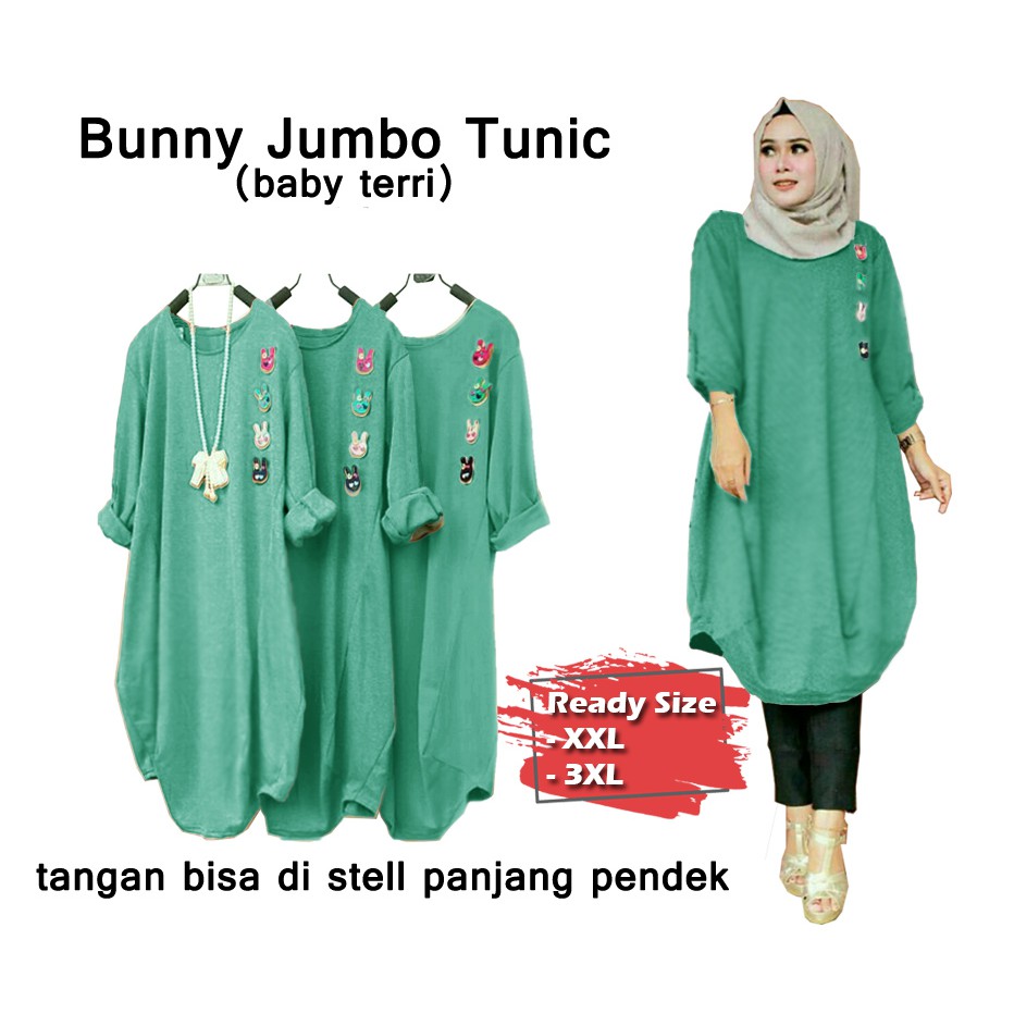 Bunny Jumbo Tunik - Central Grosir Fashion (CGF) - Ukuran XXL-3XL - Matt Baby Terri