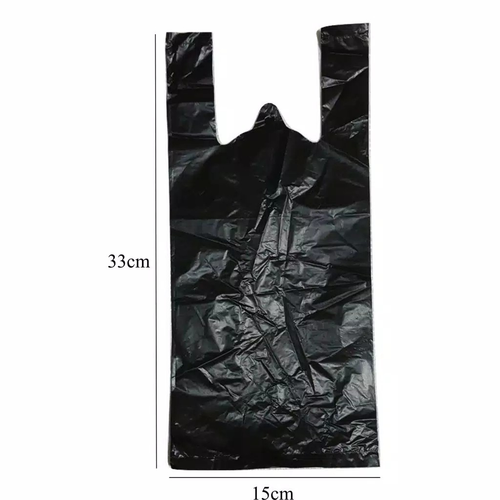 Isi 10 Lembar - Plastik Kresek Hitam N0.15 [ 15X33 Cm ]