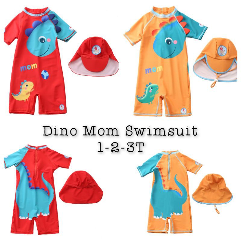 Dino Mom Swimsuit / Baju Renang Anak / Baju Renang Anak Import