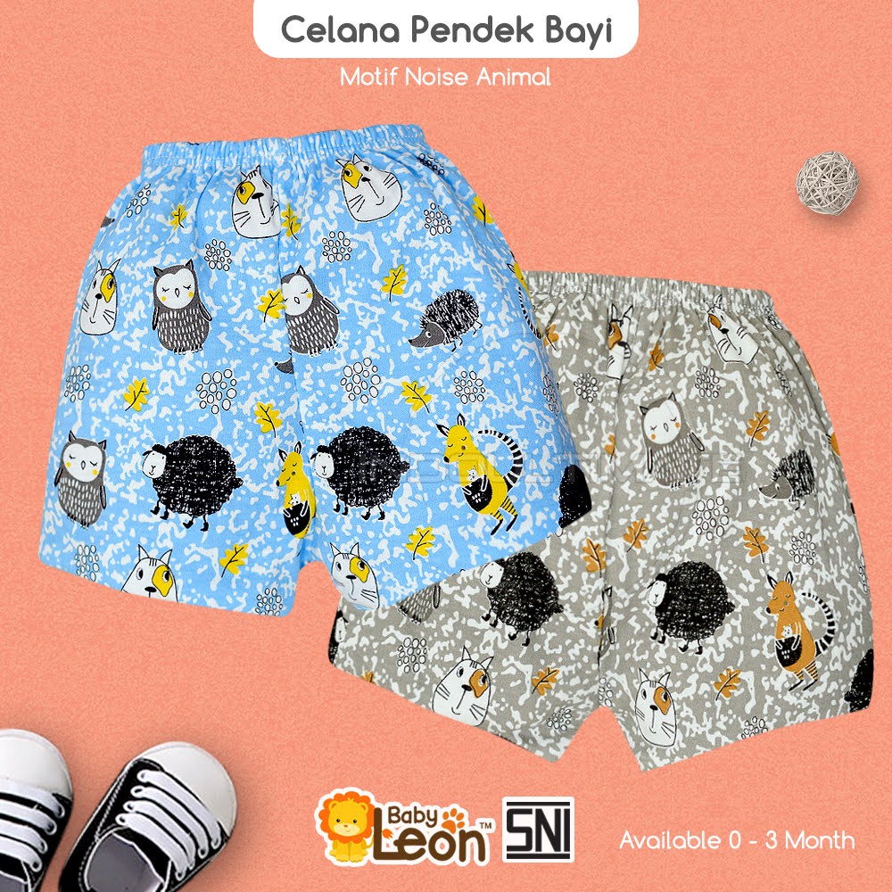 1 Pcs Celana Pendek Bayi BABY LEON DS-117 Bayi Baru Lahir Celana Anak Bayi (0-3 Bulan)