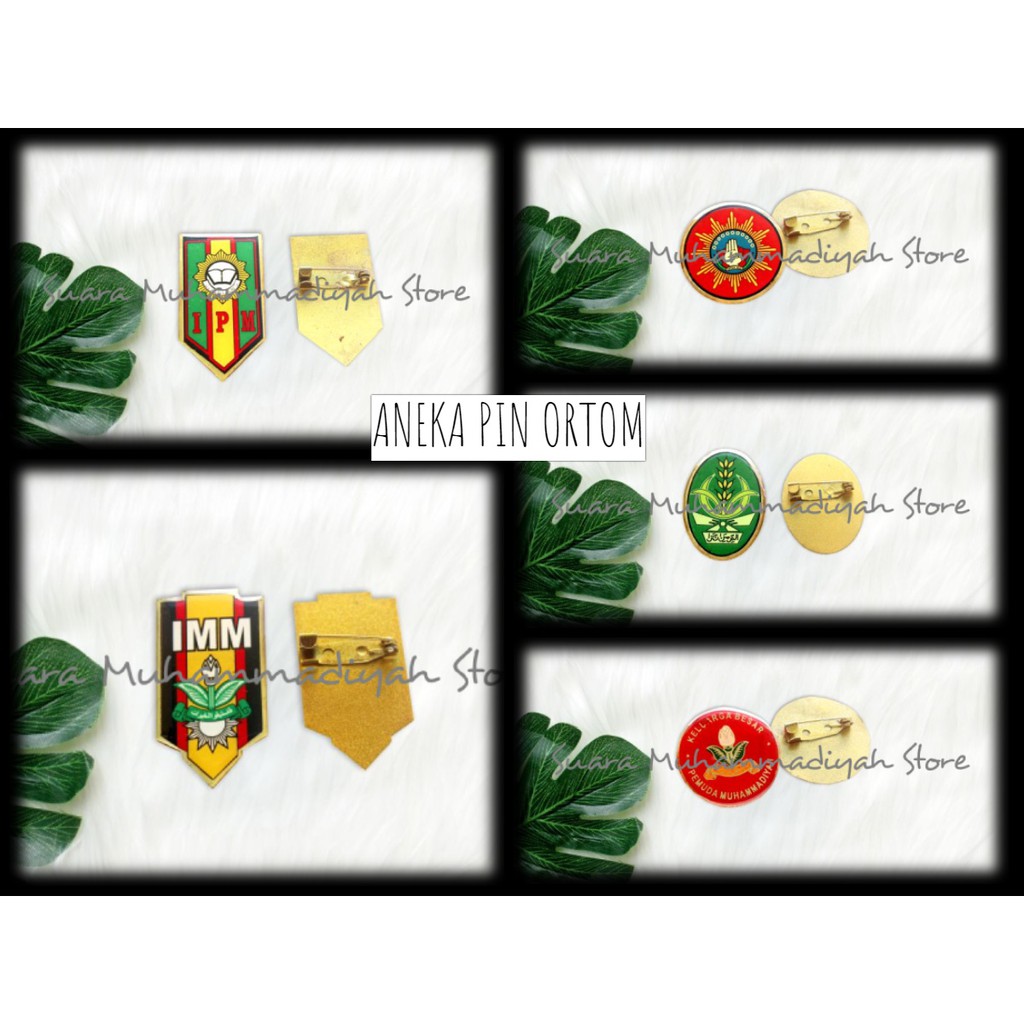 PIN/EMBLEM IPM, IMM, Nasyiatul Aisyiyah, PEMUDA Muhammadiyah, TAPAK SUCI, PIN MPKU, PIN FGM