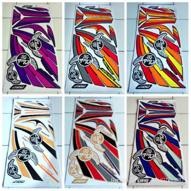 (Bisa COD) Striping Stiker Variasi Thailand Motor Honda Scoopy Fi - Club 12
