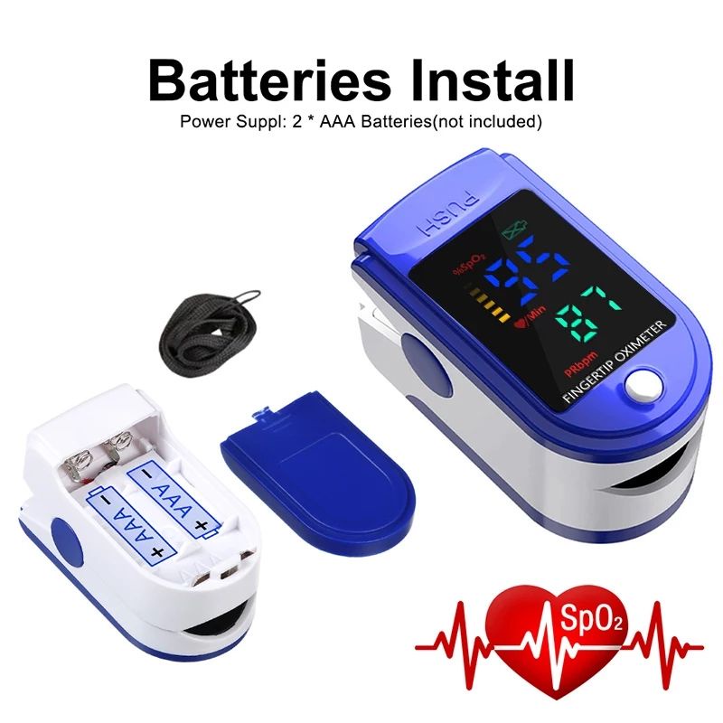 Oximeter Pengukur Kadar Oksigen Oxymeter Digital Fingertip Pulse SPO2 LK87 Dan LK8