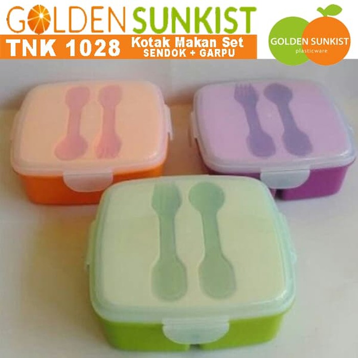 Kotak Makan Golden Sunkist TNK-1028 / Tempat Makan Anak / Ompreng / Lunch Box