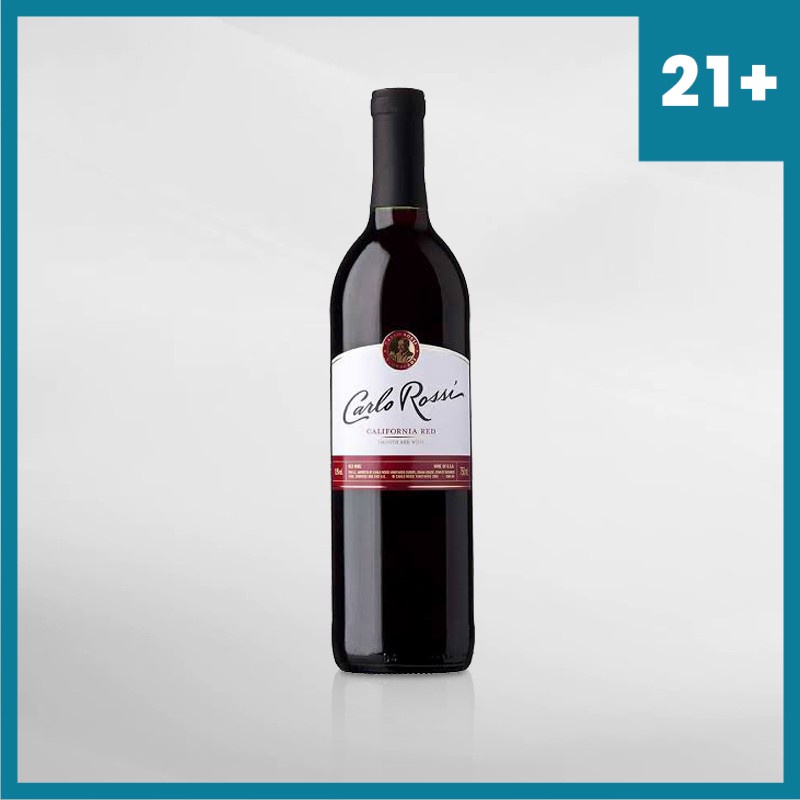 Red Wine Carlo Rossi California Red 750 Ml ( Original &amp; Resmi By Vinyard )