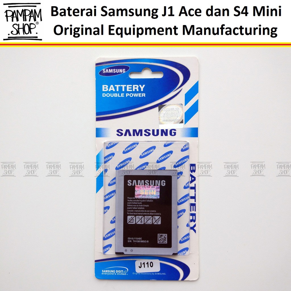 Baterai Samsung Galaxy J1 Ace J110 S4 Mini I9190 Original OEM Battery Batre Batrai Batrai HP Handphone Ori