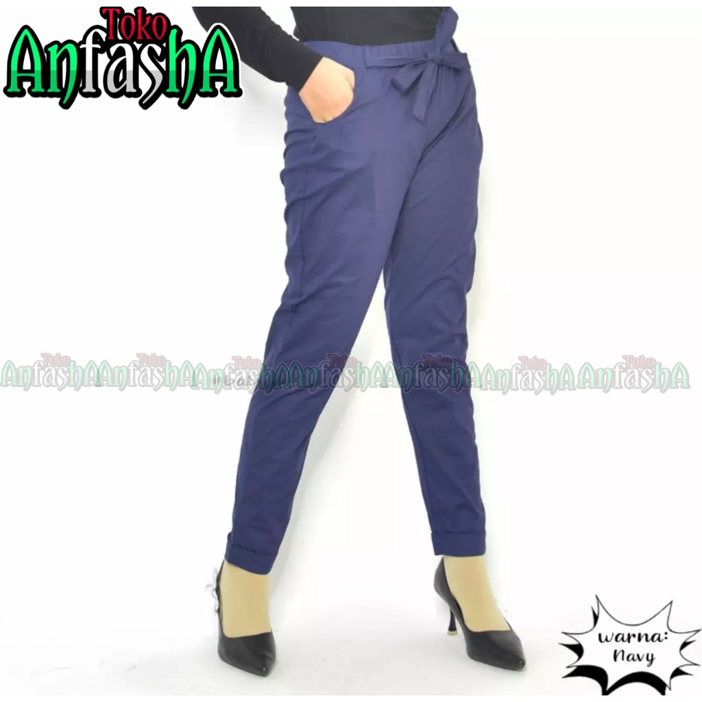  CELANA  ABEL PANTS Celana  panjang  wanita premium basic 