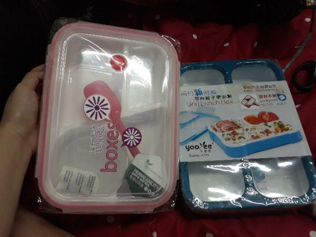 Yooyee Sekat 4 Sup Lunch Box Sekat 4 Sup Yooyee 415 + 5 Pcs Sponge Spon S1