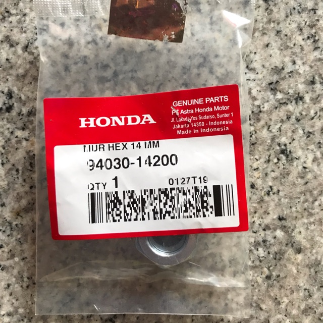 Mur As Stater Honda Vario Carbu Beat Carbu nut Hex 14mm 94030 14200