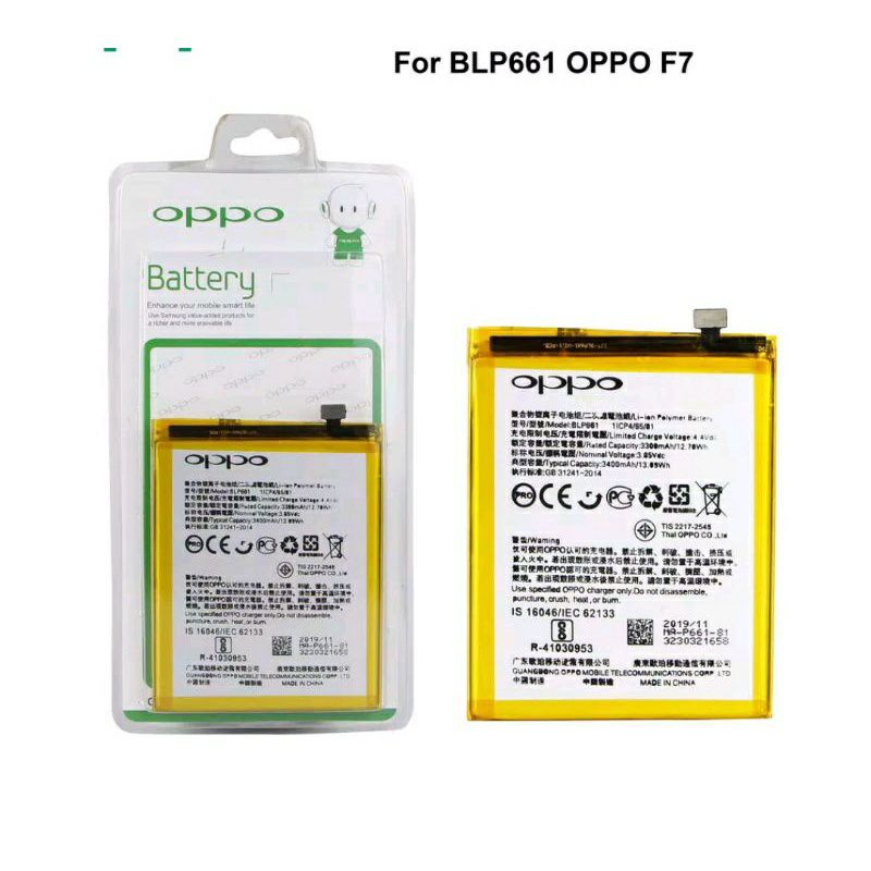 BATERAI OPPO F7 / BATRE OPPO F7 / BLP661 ORIGINAL