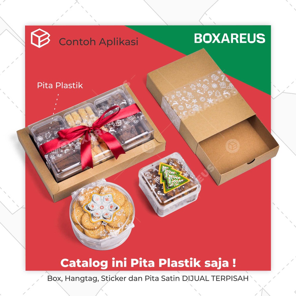 Pita Roll Plastik Motif Dekorasi Box Hiasan Hampers | PTPL